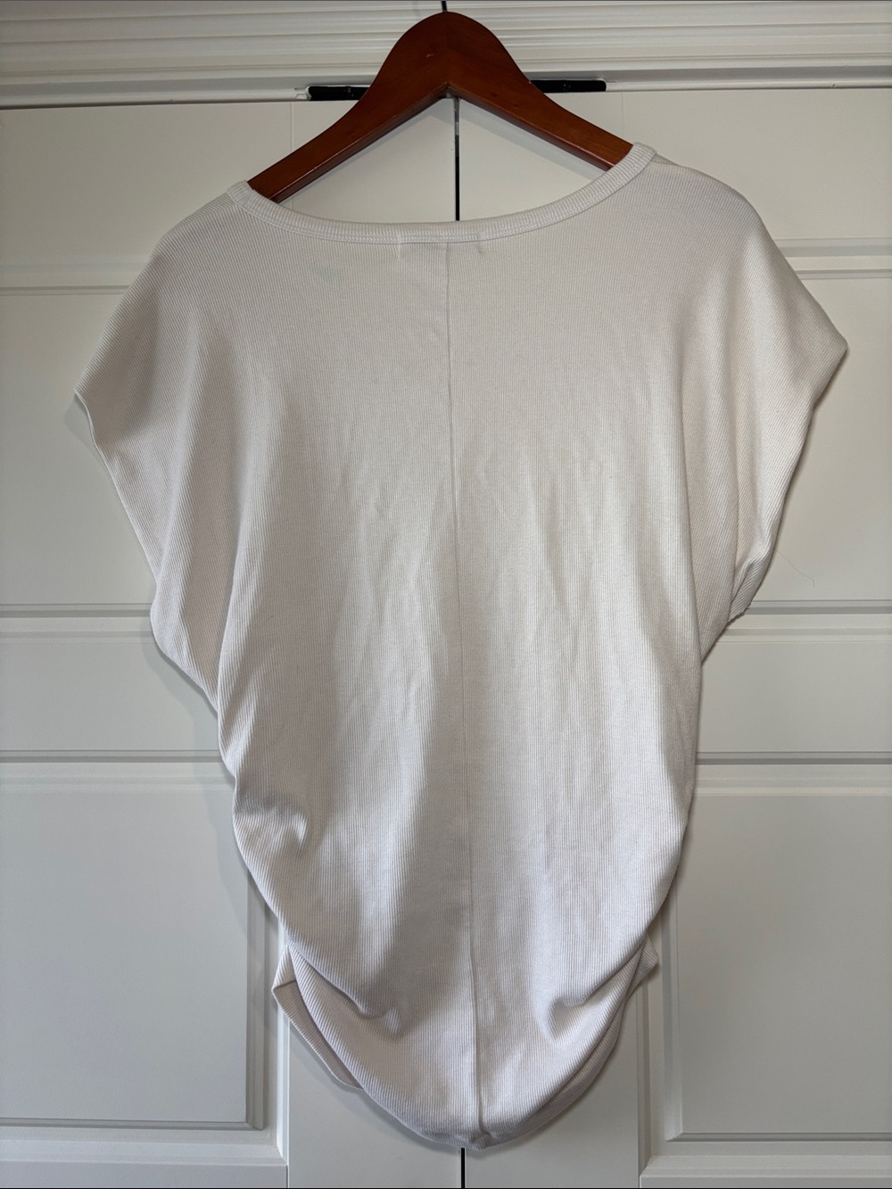 Michael Stars Off-White Side-Ruched Dolman Tunic - Picture 5 of 9